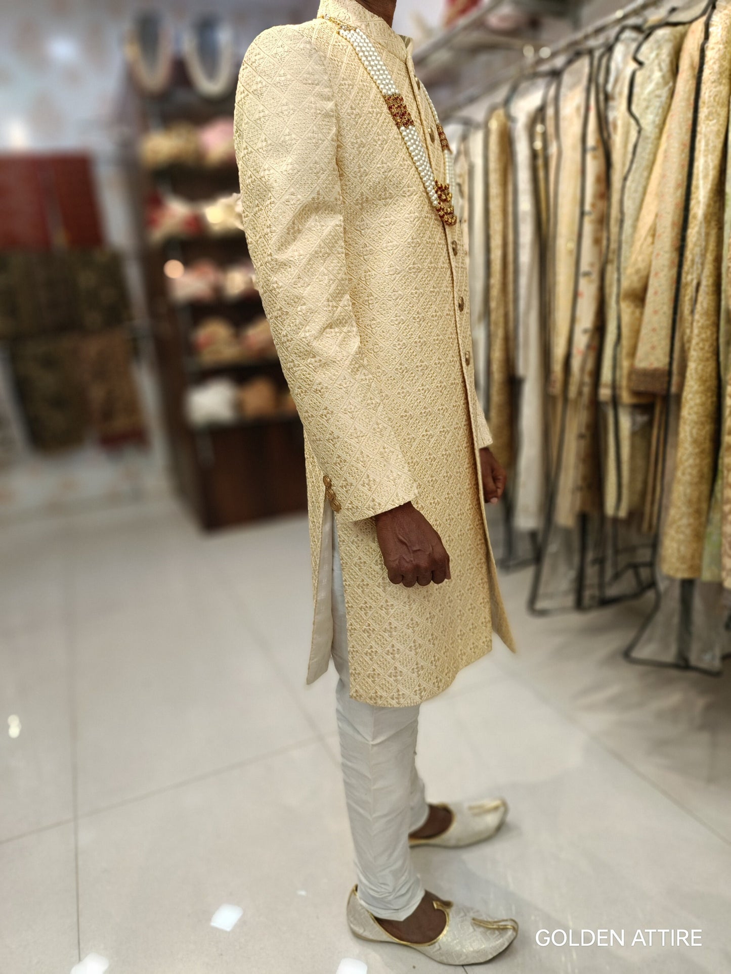 Classic Groom Sherwani: Indian Wedding Outfit