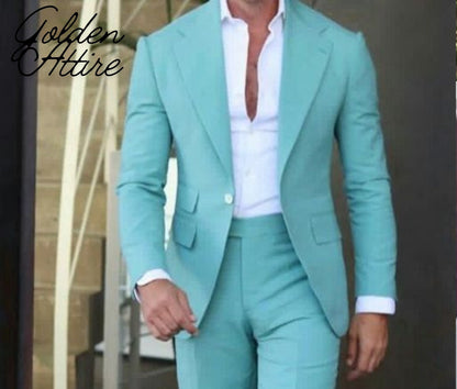 Handcrafted 3-Piece Suit, Bespoke Wedding Suit, Prom Wear