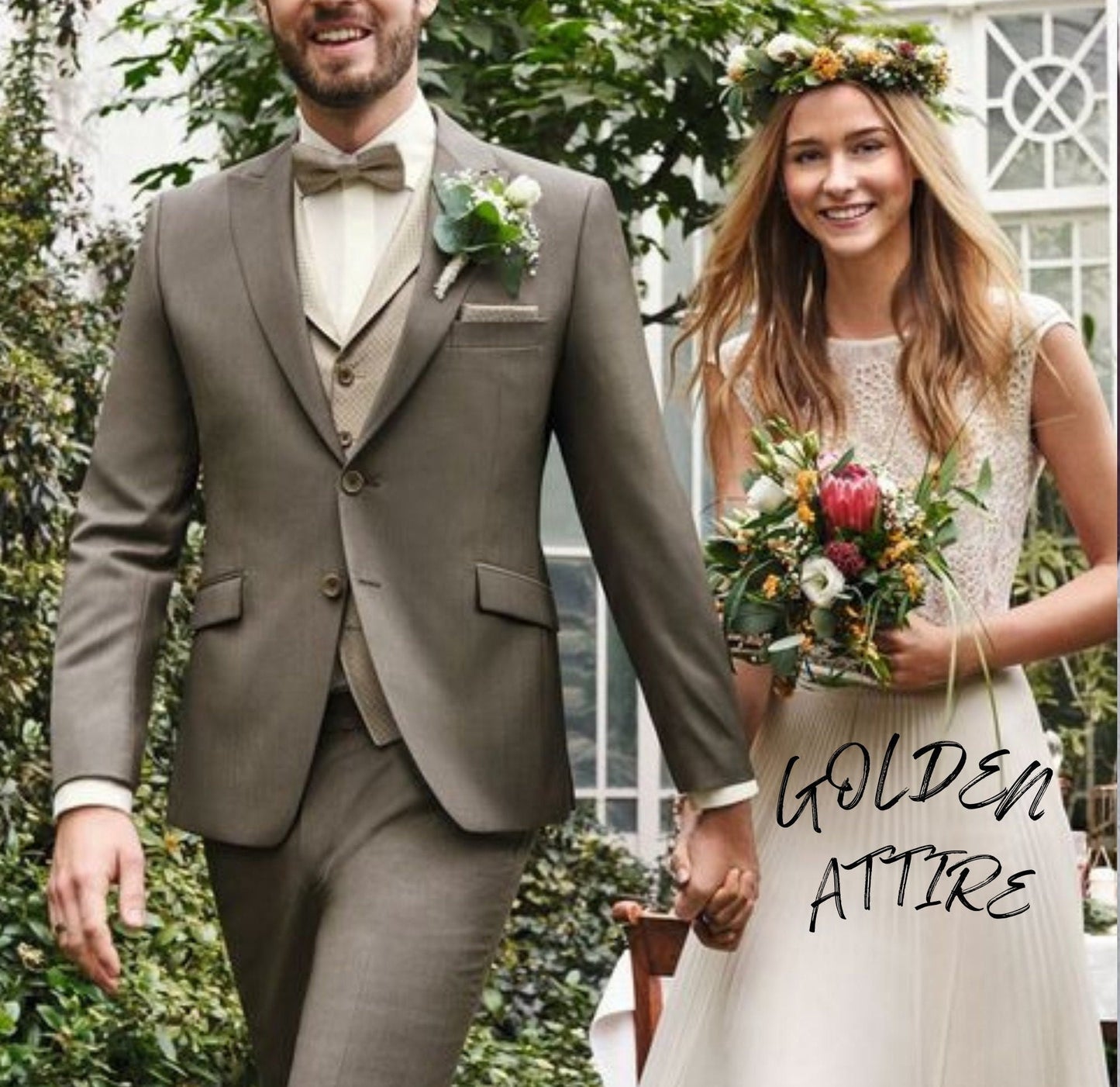 Green 3-Piece Suit: Men's Wedding Tuxedo, Bespoke Groom Suit