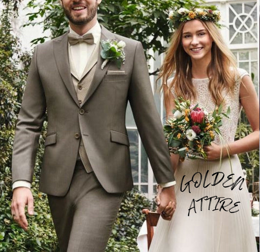Green 3-Piece Suit: Men's Wedding Tuxedo, Bespoke Groom Suit