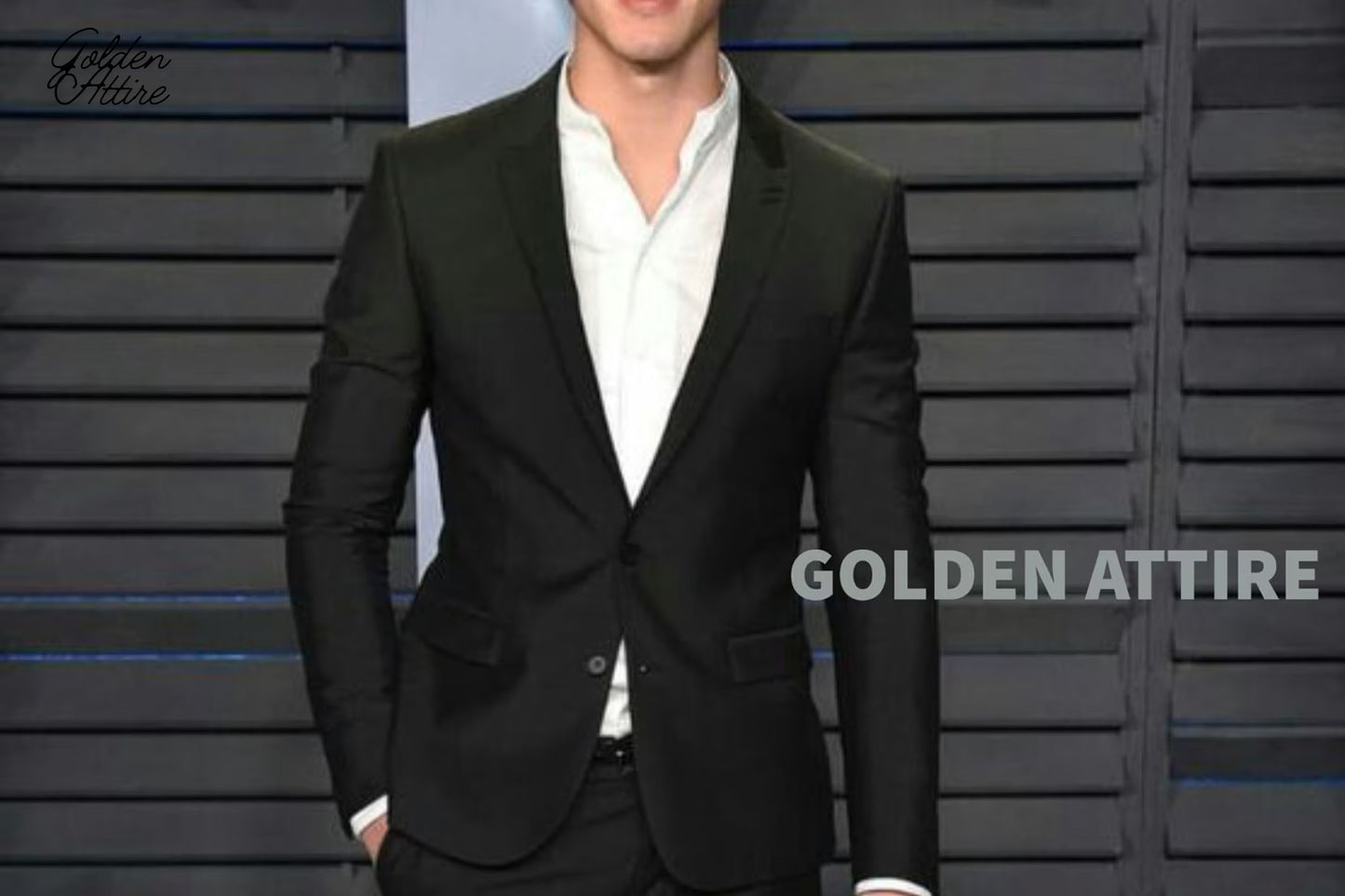 Black Two-Piece Suit, Wedding Groom Tuxedo, Bespoke Fit
