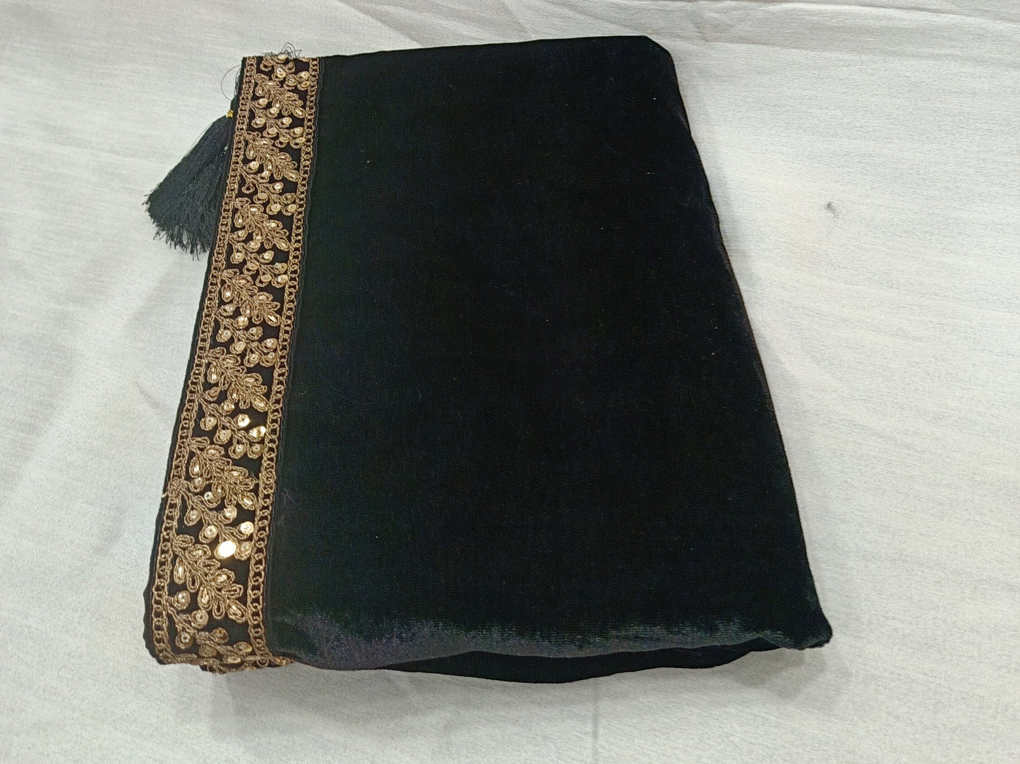 Black Sherwani Shawl, Indian Groom Wedding Dupatta