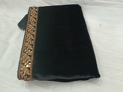 Black Sherwani Shawl, Indian Groom Wedding Dupatta