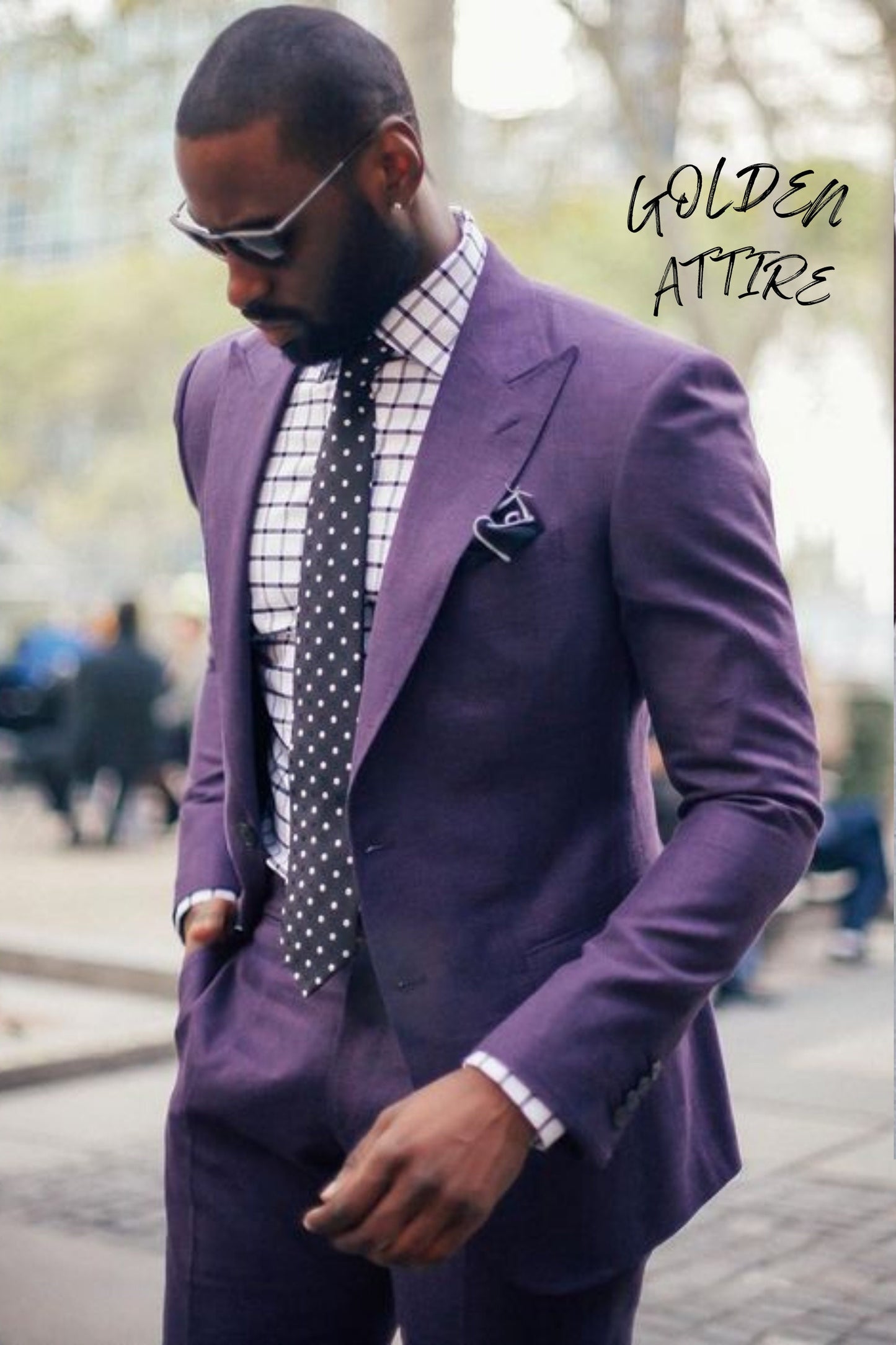 Purple Suit for Men: 2-Piece Dinner Wedding Groom Suit