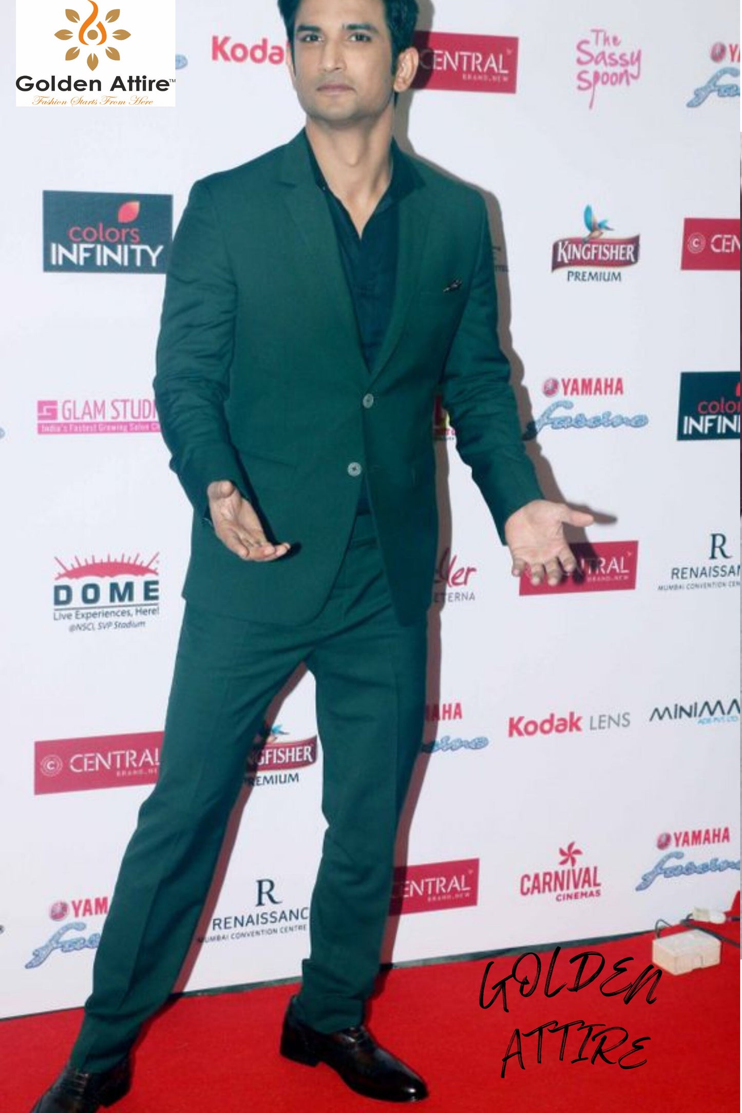 Green Two-Piece Suit: Bespoke Wedding Groom Suit