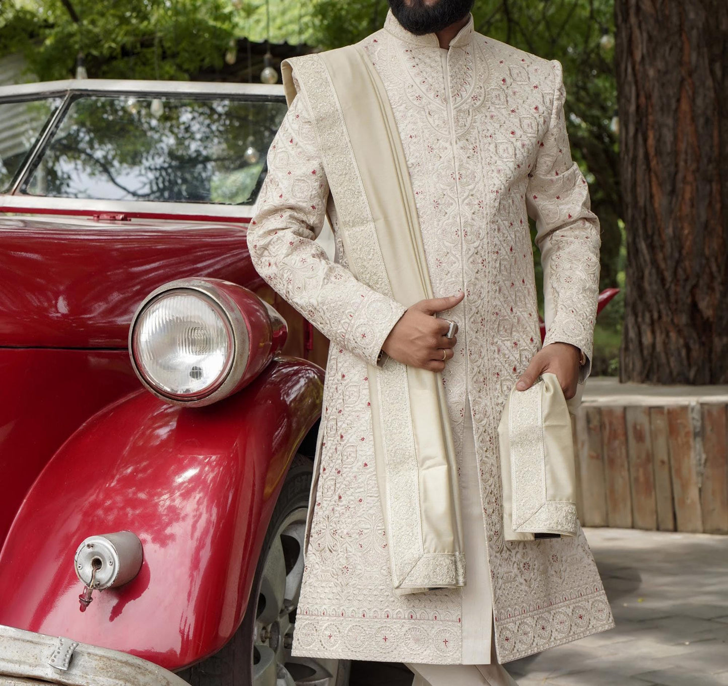 Classic Groom Sherwani: Indian Wedding Outfit