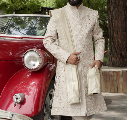 Classic Groom Sherwani: Indian Wedding Outfit