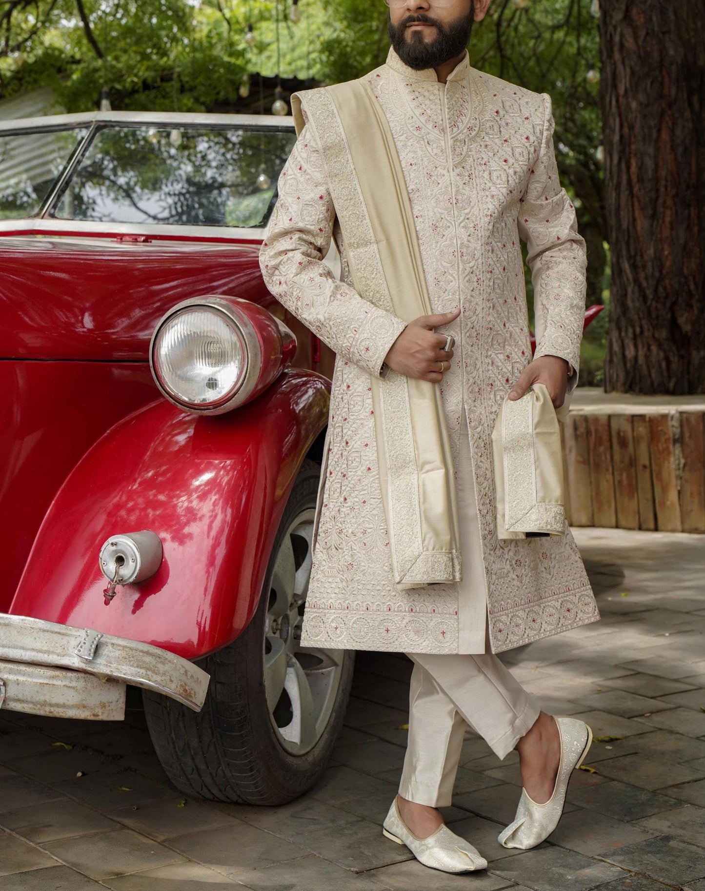 Classic Groom Sherwani: Indian Wedding Outfit