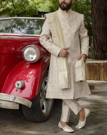 Classic Groom Sherwani: Indian Wedding Outfit