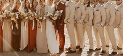 Men's Rust Brown 3 Piece Suit, Custom Fit Wedding Tuxedo