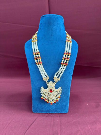 Groom Kundan Necklace: Sherwani Wedding Jewelry