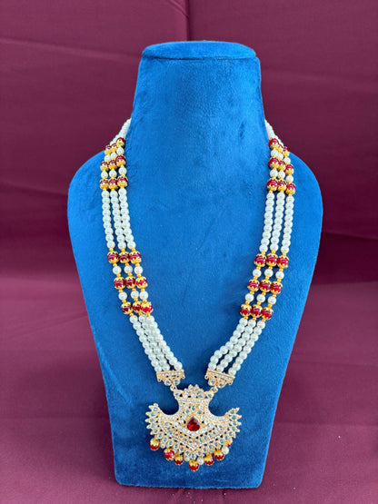 Groom Kundan Necklace: Sherwani Wedding Jewelry