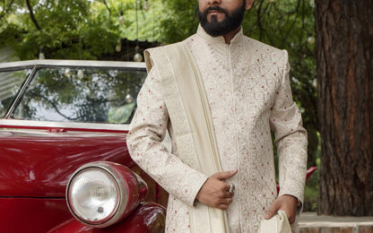 Classic Groom Sherwani: Indian Wedding Outfit