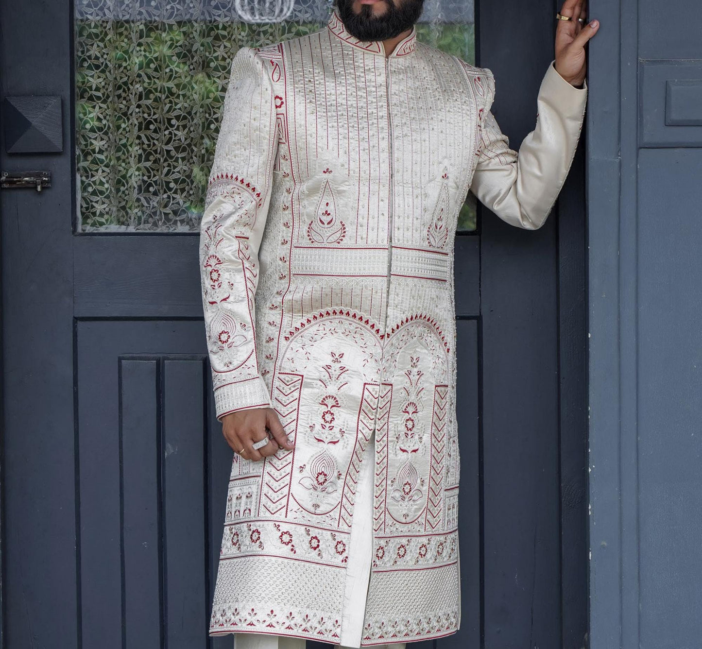 Handcrafted Sherwani, Indian Wedding Outfit, Groom Attire