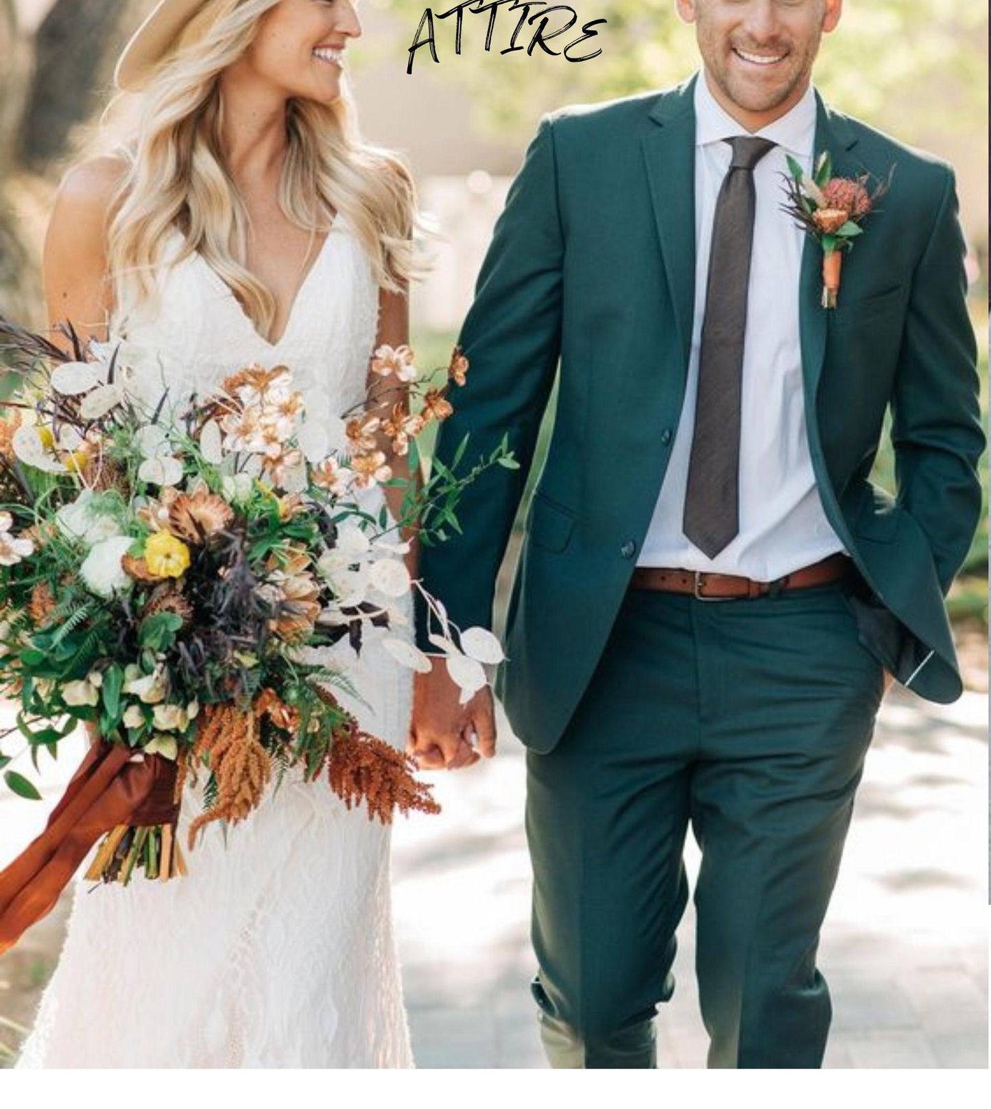 Green Slim Fit Suit: Men's 2-Piece Tuxedo, Wedding Groom Attire