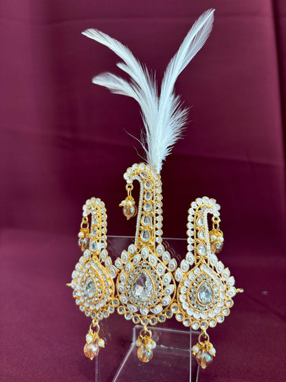 Groom Turban Brooch: Indian Wedding Safa Kalangi