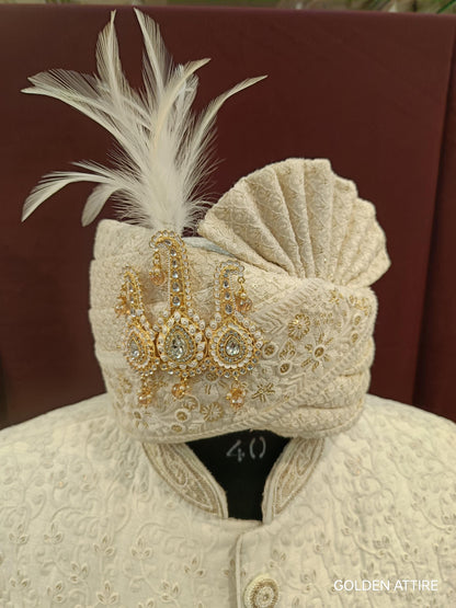 Groom Turban Brooch: Indian Wedding Safa Kalangi