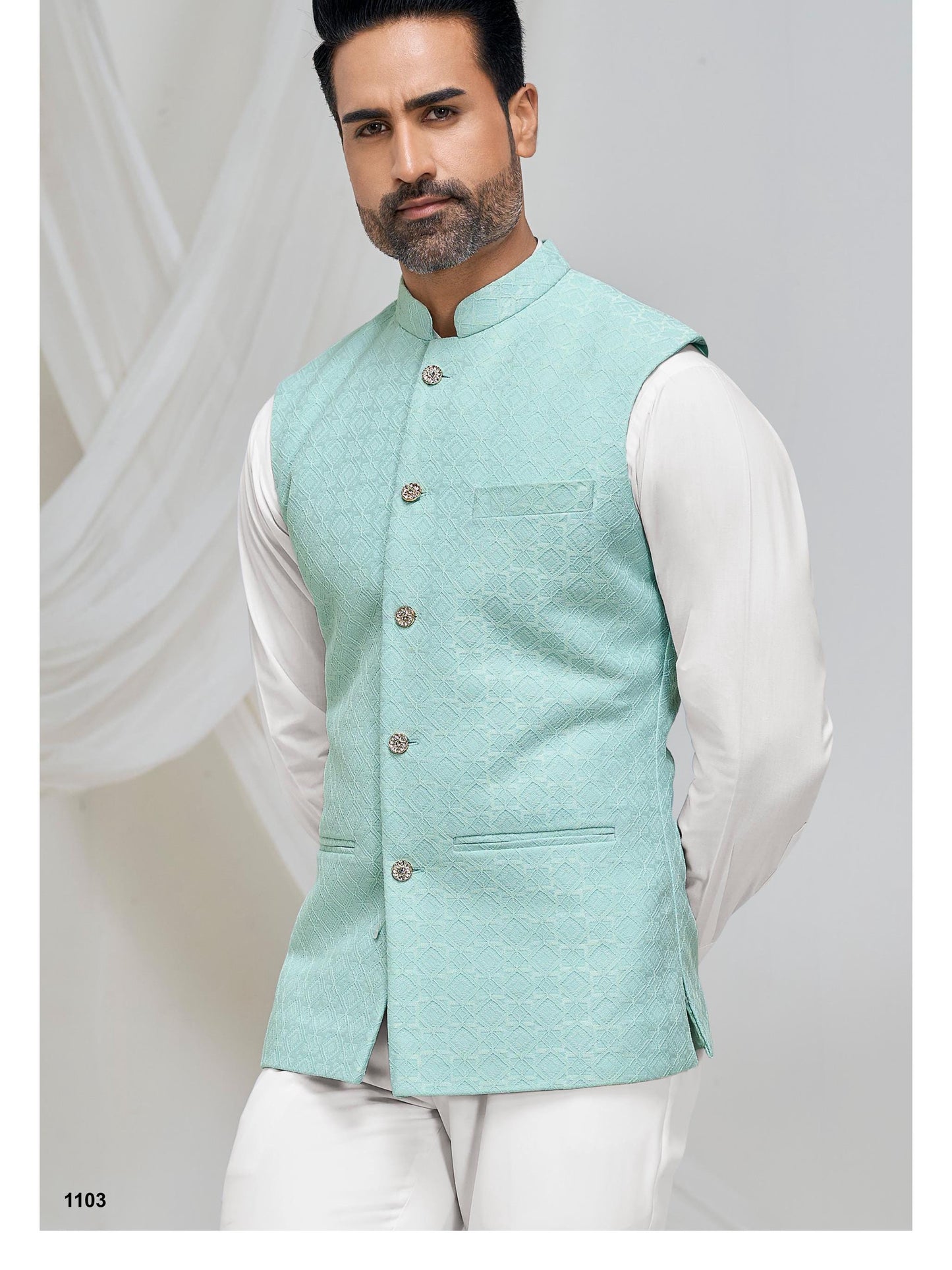 Men's Nehru Jacket: Classic Indian Wedding Groom Vest