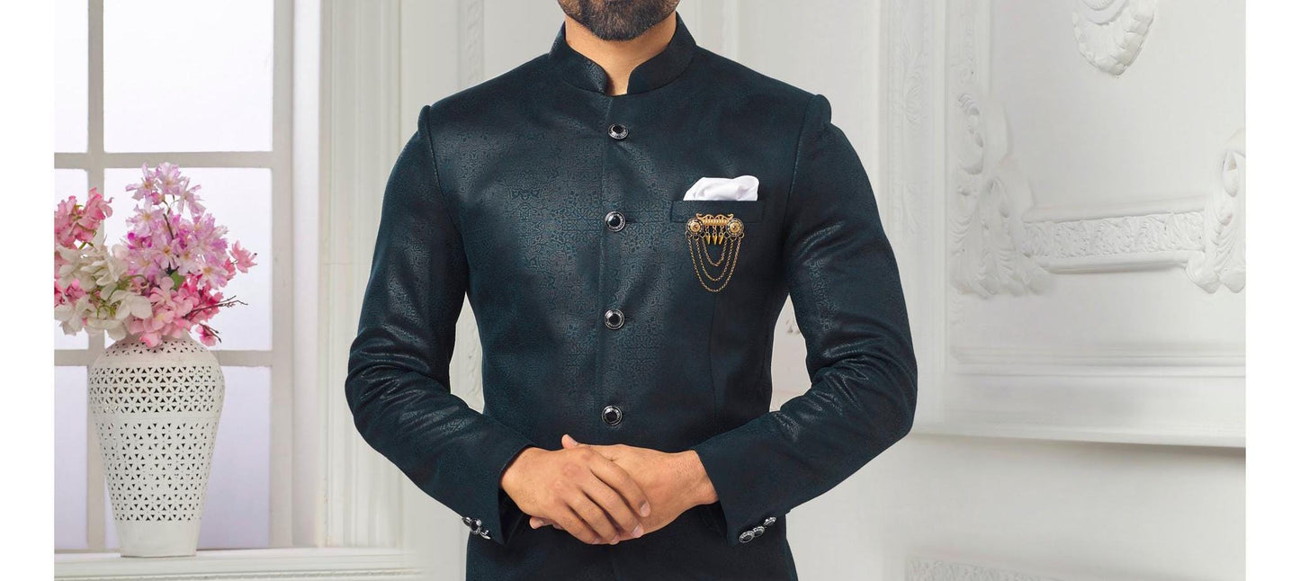 Men's Jodhpuri Suit: Groom Wedding Outfit, Engagement Suit