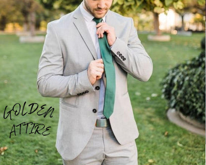 Light Grey Suit, Slim Fit Two-Piece Custom Wedding Suit