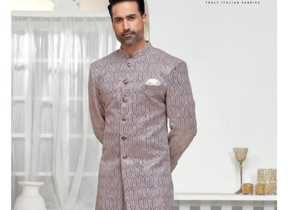 Elegant Groom Sherwani: Indian Wedding Outfit,