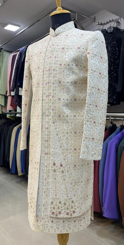 Handcrafted Groom Sherwani, Indian Wedding Outfit