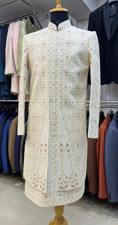 Handcrafted Groom Sherwani, Indian Wedding Outfit