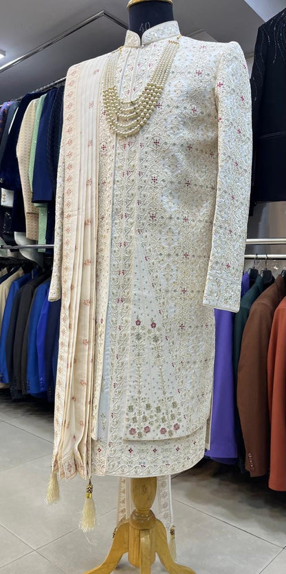 Handcrafted Groom Sherwani, Indian Wedding Outfit