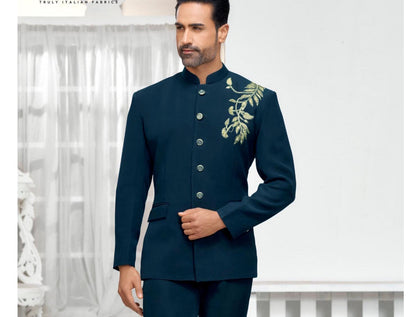 Indian Jodhpuri Suit: Handwork Groom Wedding Outfit