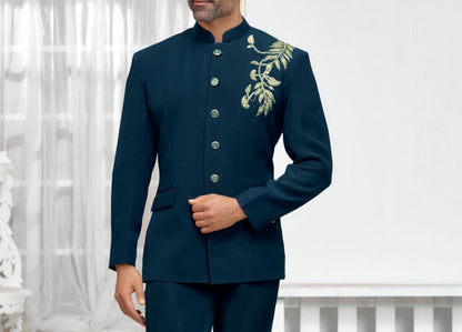 Indian Jodhpuri Suit: Handwork Groom Wedding Outfit