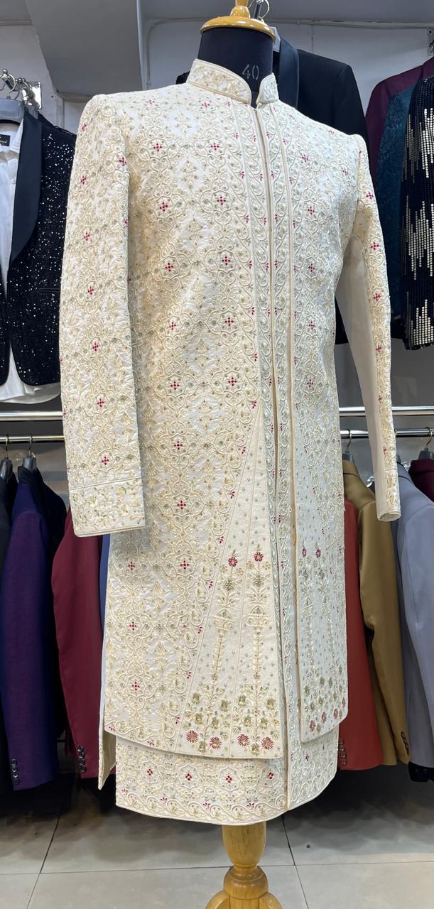 Handcrafted Groom Sherwani, Indian Wedding Outfit