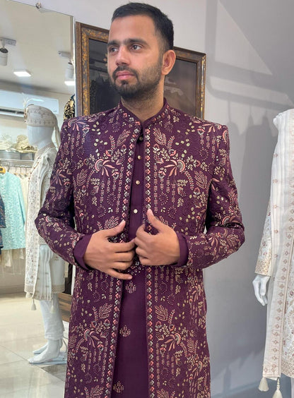 Indian Wedding Sherwani, Indo Western Groom Outfit