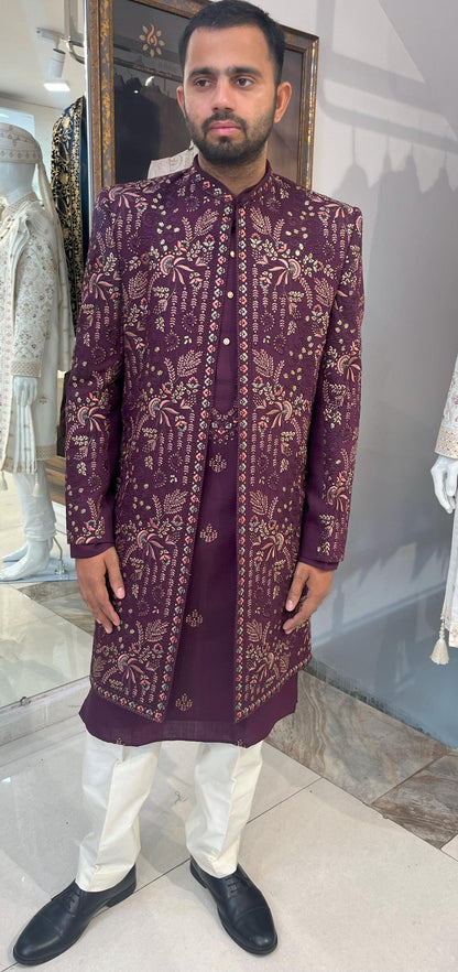 Indian Wedding Sherwani, Indo Western Groom Outfit