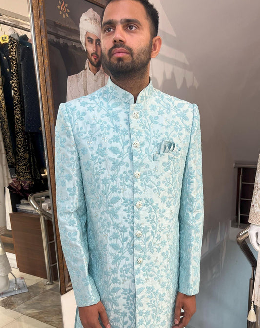 Designer Sherwani for Groom, Bollywood Indian Wedding Outfit