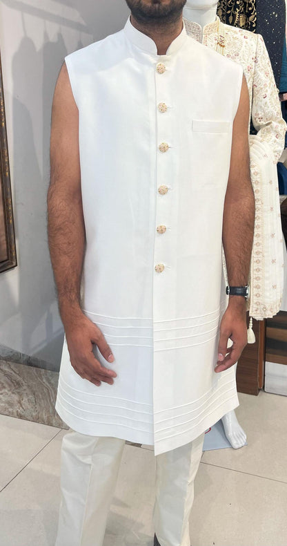 Elegant Groom Sherwani, Indo Western Wedding Outfit