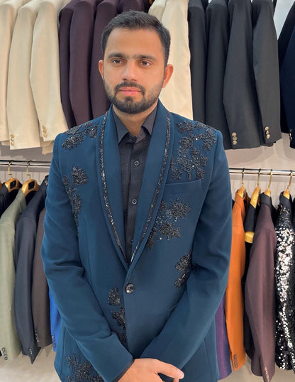 Handwork Tuxedo Suit, 3-Piece Groom Wedding Suit