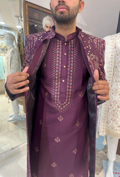 Indian Wedding Sherwani, Indo Western Groom Outfit