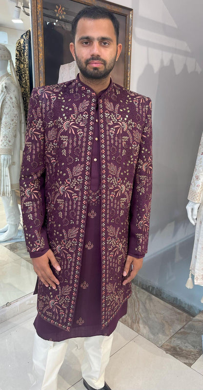 Indian Wedding Sherwani, Indo Western Groom Outfit