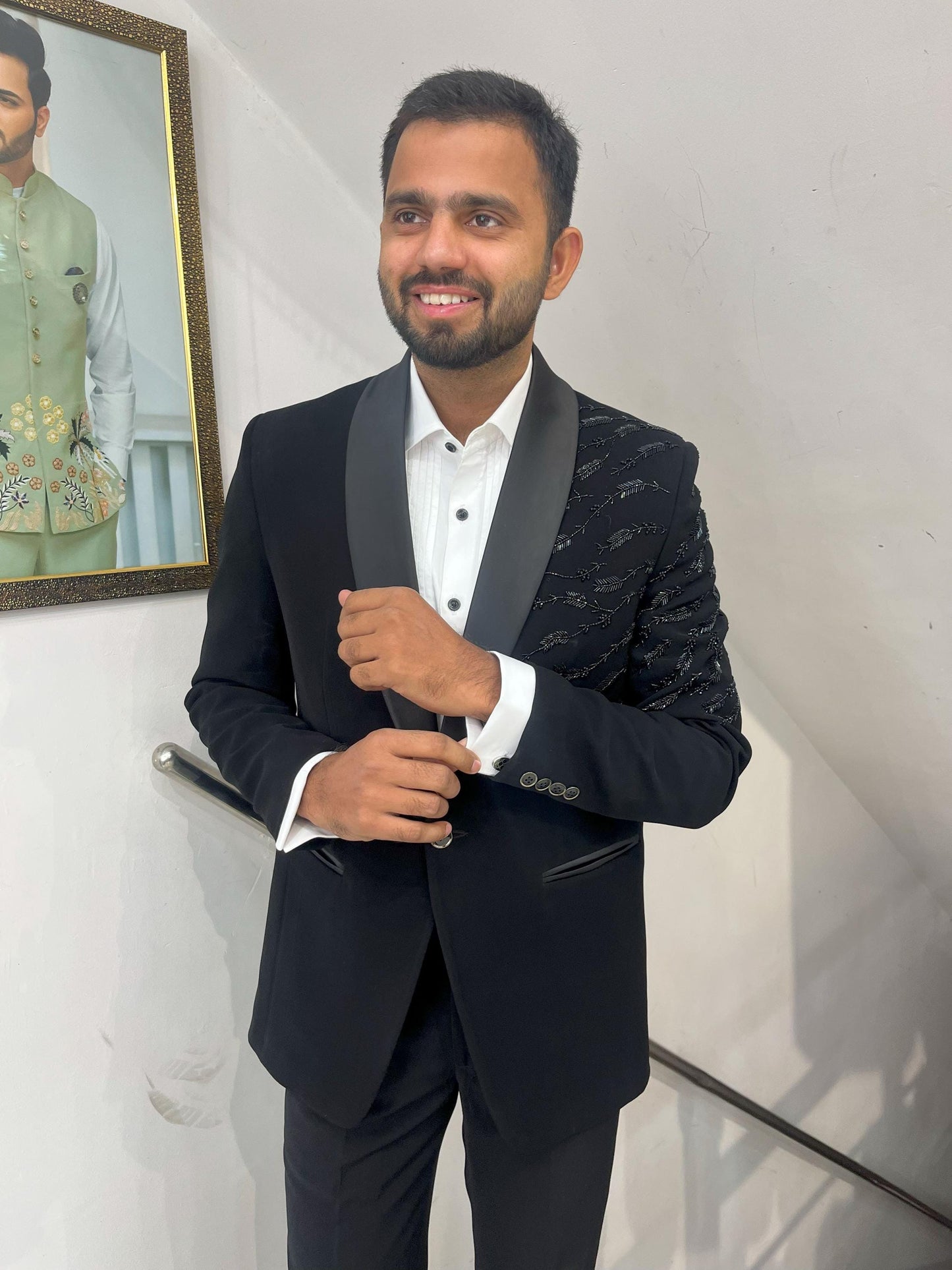 Black Tuxedo Suit, Slim Fit 2-Piece Dinner Suit