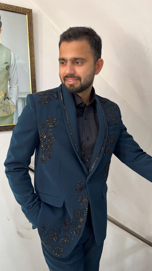 Handwork Tuxedo Suit, 3-Piece Groom Wedding Suit