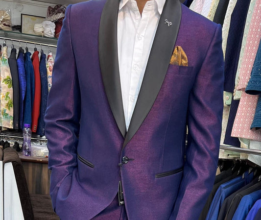 Purple Wedding Suit, Luxury Two-Piece, Premium Man Suit