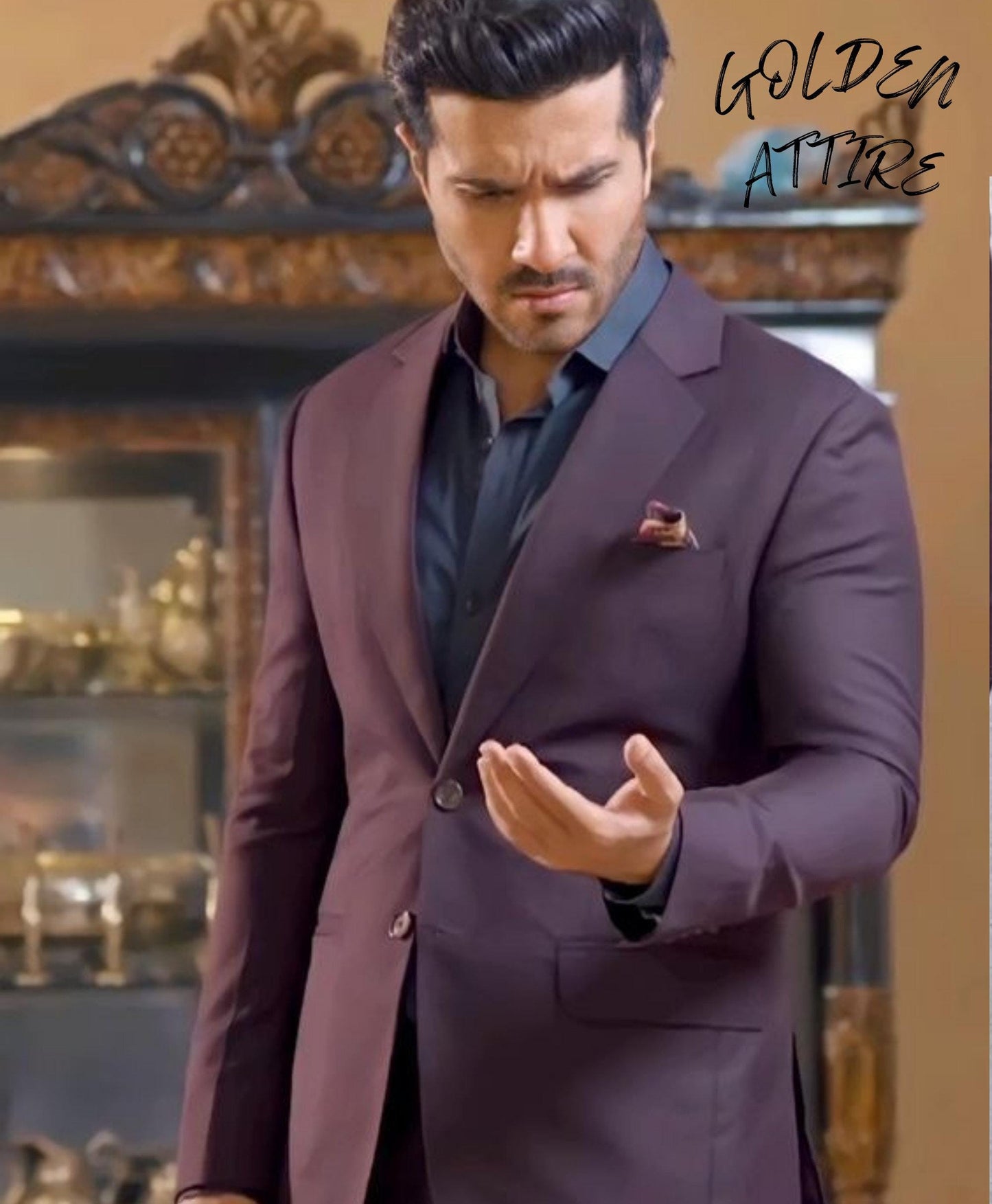 Purple 2-Piece Suit: Classic Dinner Wedding Suit