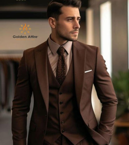 Classic 3 Piece Suit, Two Button, Vintage Style
