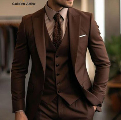 Classic 3 Piece Suit, Two Button, Vintage Style