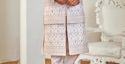 Handcrafted Sherwani Jacket, Indian Wedding Outfit
