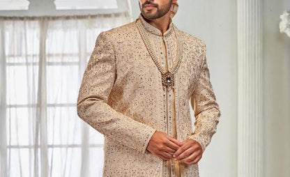 Men's Sherwani, Stylish Bandhgala, Bollywood Groom Wedding Dress