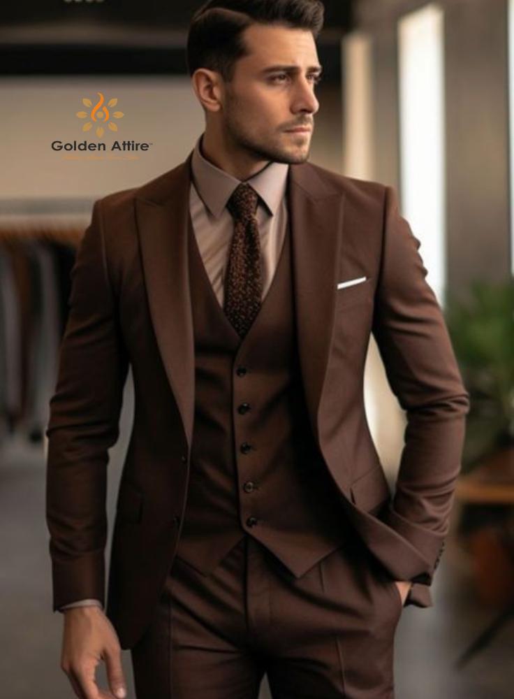 Classic 3 Piece Suit, Two Button, Vintage Style