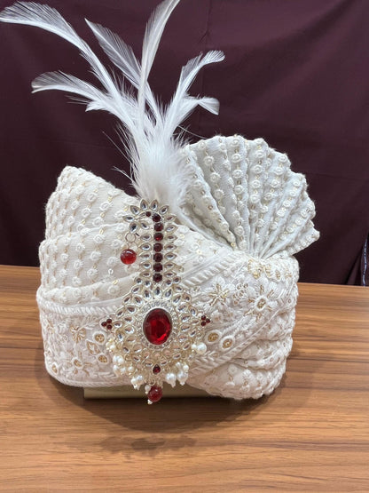 Groom Turban Kalangi Brooch, Kundan Indian Wedding Accessory