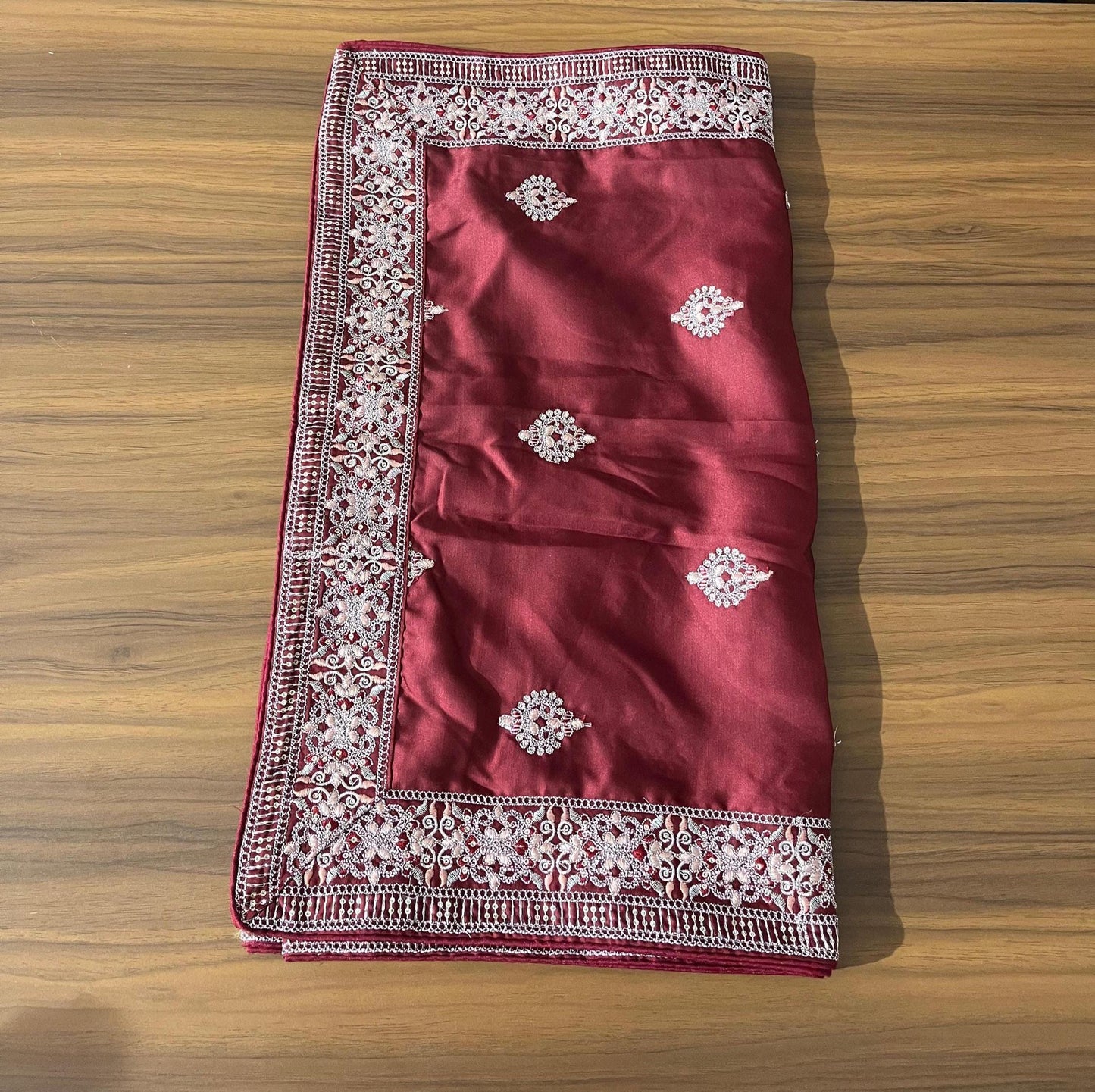 Maroon Embroidered Indian Wedding Turban, Sherwani Pagri