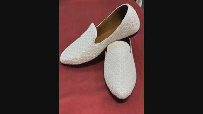Ivory Wedding Mojari Shoes, Indian Groom Jutti, Sherwani Shoes,